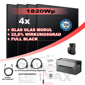 Glas Glas Module Balkonkraftwerk Komplettset