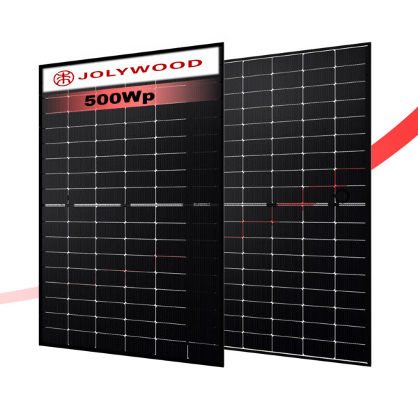 Jolwood Module Niwa JW-HD108N-R2/500Wp N-Type TOPCon Glas-Glas Bifazial Fullblack