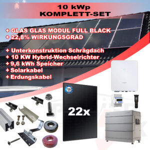 10KW Komplettset 22 Module