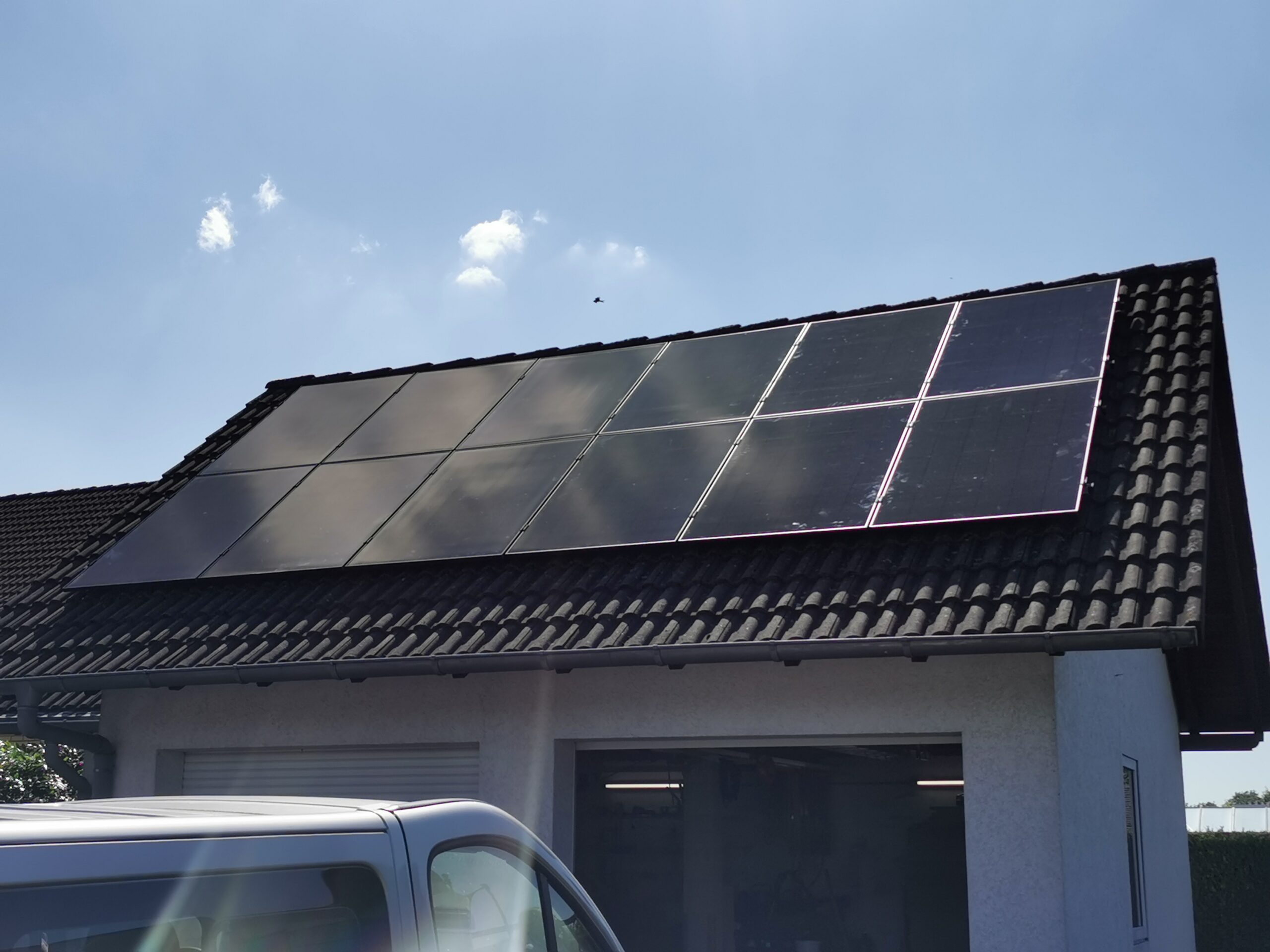 Solaranlage Garage
